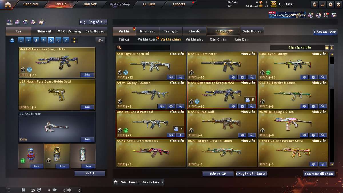shop acc cf uy tin gia re